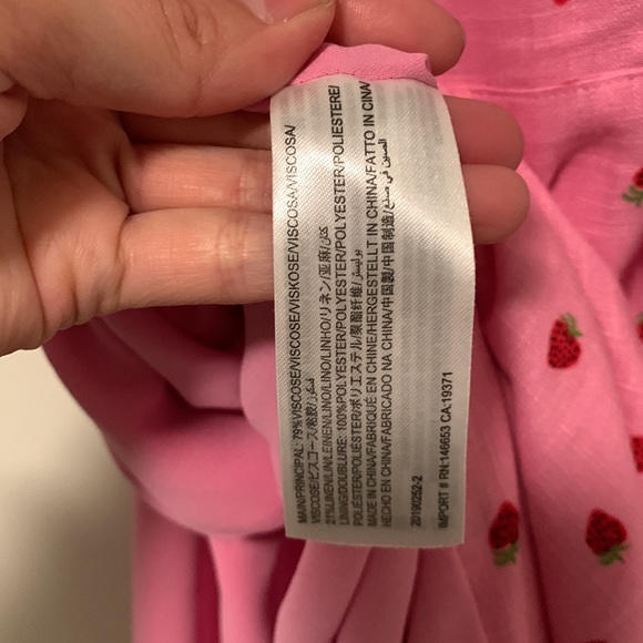 Finders Keepers pink strawberry midi dress Size 4 - Picture 11 of 12
